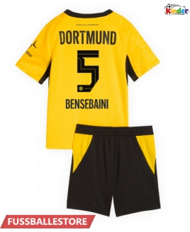 Günstige Borussia Dortmund Ramy Bensebaini #5 Heimtrikotsatz Kinder 2026-27 Kurzarm (+ Kurze Hosen)